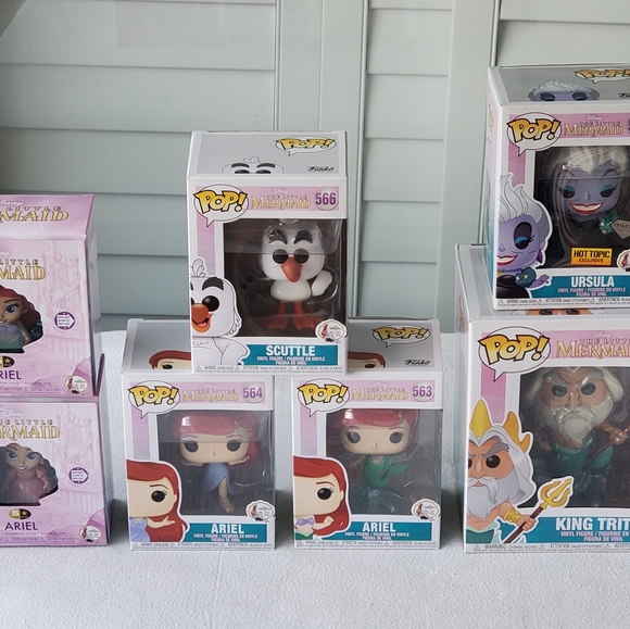 New Little Mermaid 30th Anniversary Funko Pops